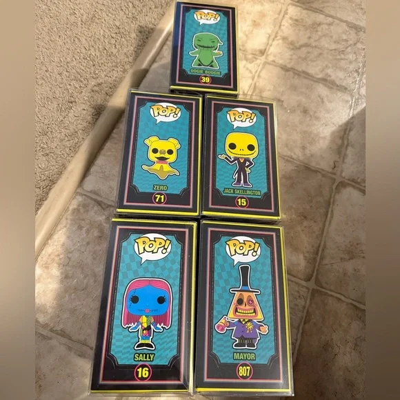 Funko Disney Nightmare Before Christmas Blacklight Lot - Picture 4 of 6